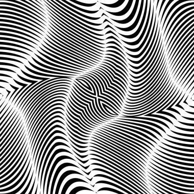 Soyut siyah çizgi sanatı