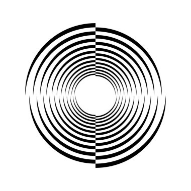 Çember biçiminde soyut geometrik şekil