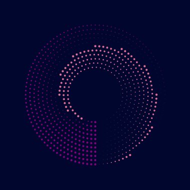 Soyut pembe ve mor noktalı çizgiler