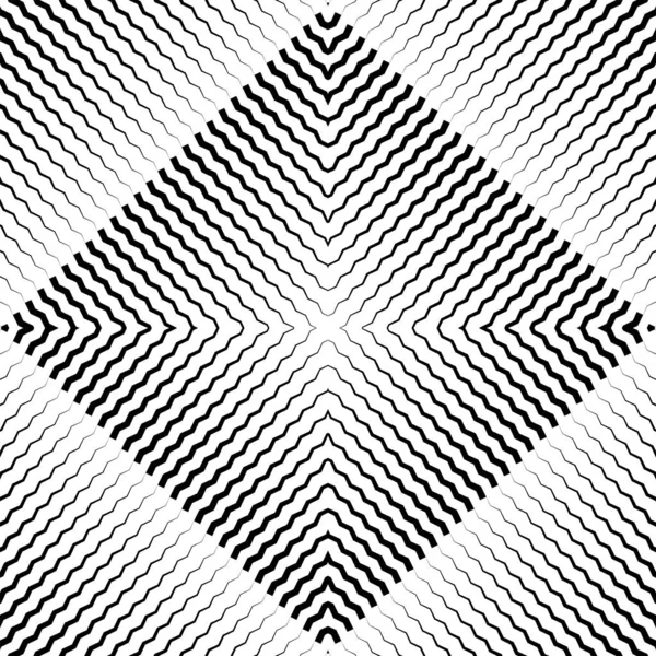 Rayas Oblicuas Zigzag Negro Abstracto — Archivo Imágenes Vectoriales