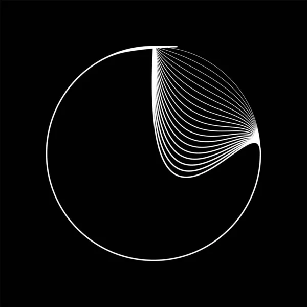 円形の抽象的な行 — ストックベクタ