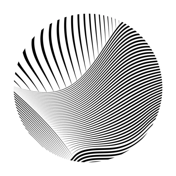 Lignes Abstraites Sous Forme Sphère — Image vectorielle