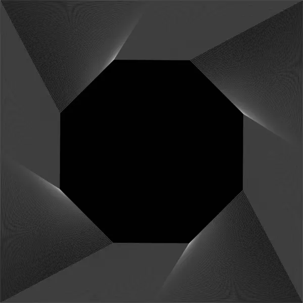 円形の抽象的な白い回転された線 — ストックベクタ