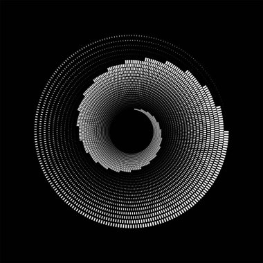 Sarmal formda soyut beyaz yarım ton dikdörtgenler