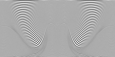 Siyah soyut eğri çizgiler