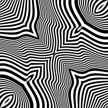 Siyah soyut dalgalı eğimli çizgiler