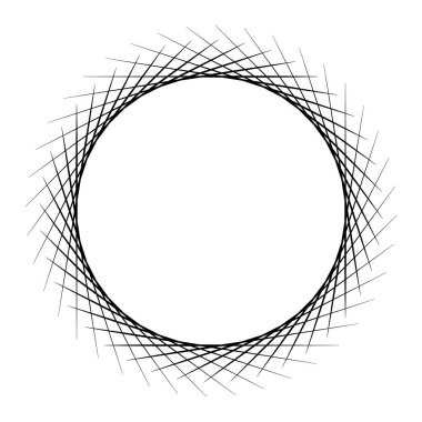Çember şeklinde siyah çizgiler