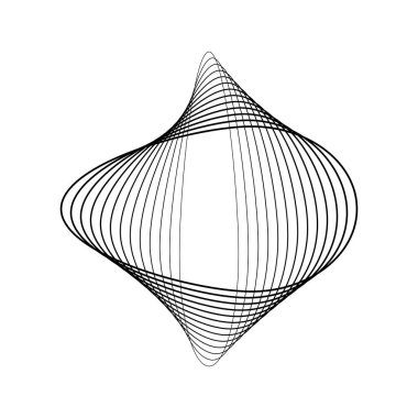 Çember şeklinde siyah çizgiler