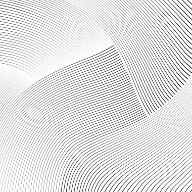 Soyut biçimdeki siyah hız çizgileri