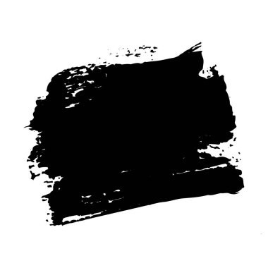 Siyah vektör grungy fırça darbesi