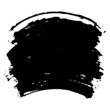 Siyah vektör grungy fırça darbesi