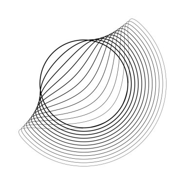 Deforme olmuş siyah halkalar