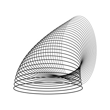 Deforme olmuş siyah halkalar