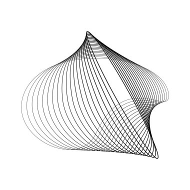 Bozuk siyah eşmerkezli çemberler