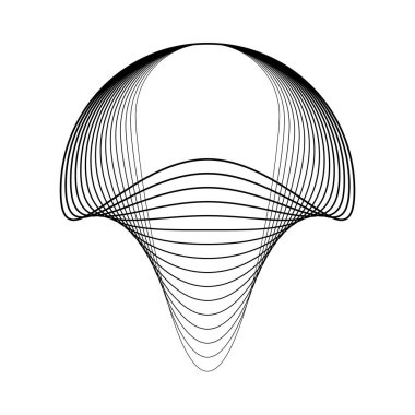Bozuk siyah eşmerkezli çemberler
