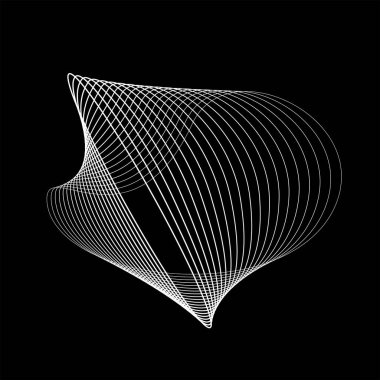 Deforme olmuş beyaz eşmerkezli daireler