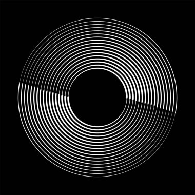 Çember biçiminde vektör eğrisi hız çizgileri 