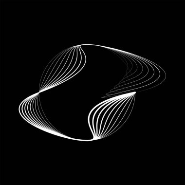 Daire şeklinde beyaz eşmerkezli hız çizgileri