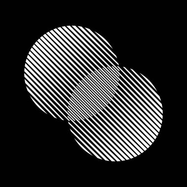 Beyaz soyut yarım ton daireler