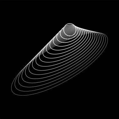 Sarmal şekildeki beyaz çizgiler