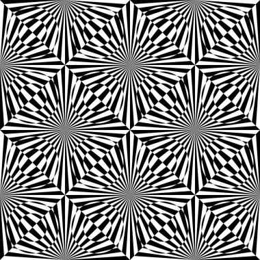 Siyah ve beyaz eğimli çizgiler pürüzsüz desen