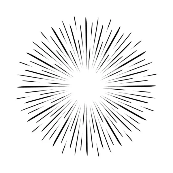 Siyah grunge radyal hız çizgileri. Çember biçimi