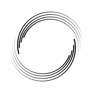 Çember biçiminde kıvrımlı hız çizgileri