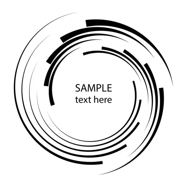 Daire biçiminde siyah çizgileri vektörle