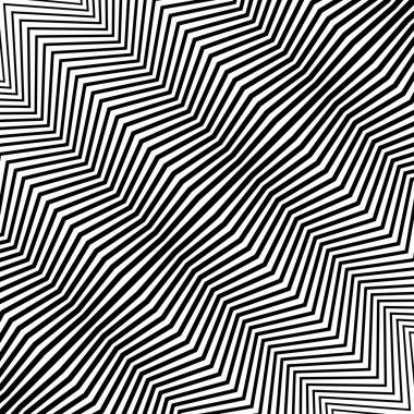 Soyut siyah köşegen zikzak çizgileri