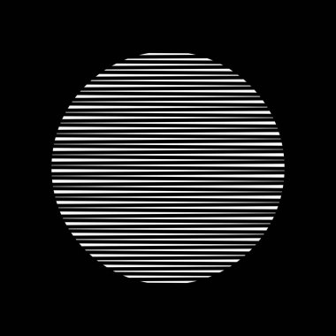 Yuvarlak biçimde soyut beyaz çizgiler