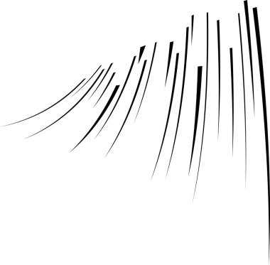 Ok şeklinde siyah hız çizgileri. Soyut şekil