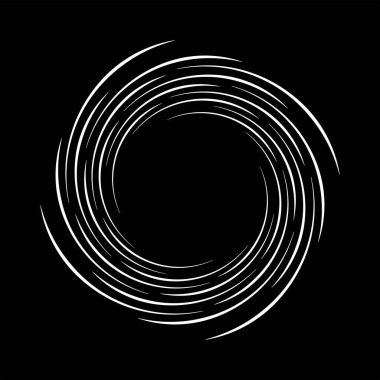 Sarmal şekildeki beyaz kıvrımlı çizgiler