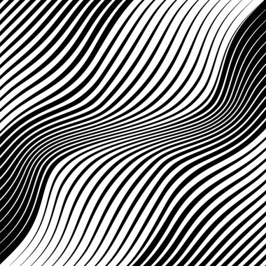 Soyut siyah dalgalı vektör arkaplanı