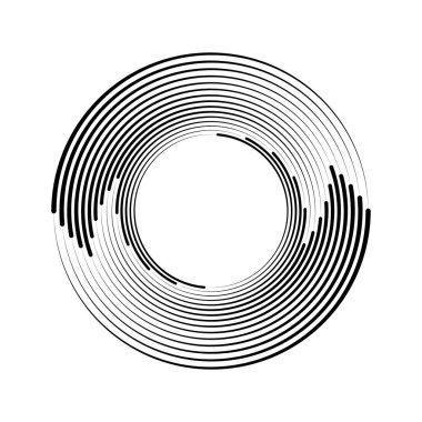  Çember biçiminde soyut hız çizgileri