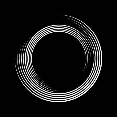  Sarmal formda soyut beyaz çizgiler