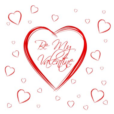 Benim Sevgililer kartı olması. Vektör çizim  