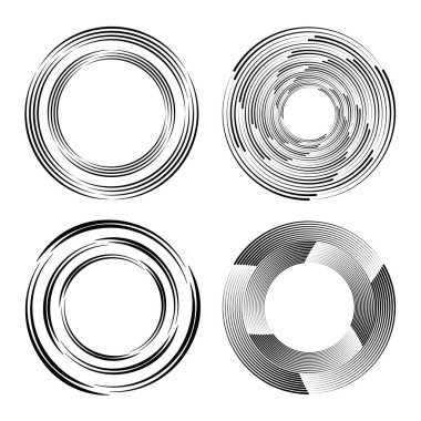 Sarmal biçimlerde siyah eğimli hız çizgileri