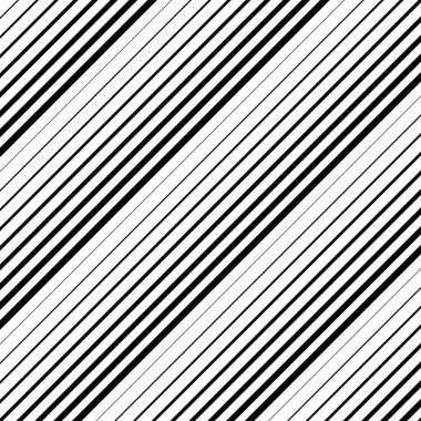 Siyah farklı genişlikte eğimli çizgiler. Çapraz desen