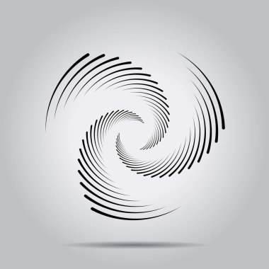 Sarmal formda siyah hız çizgileri