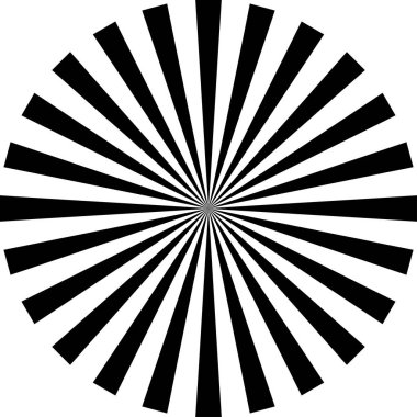  Çember şeklinde siyah üçgenler