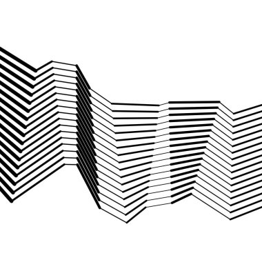 Beyaz arka grubunda siyah vektör farklı genişlik çizgileri