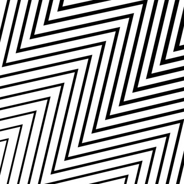  Siyah zikzak çizgileri. Geometrik şekil.