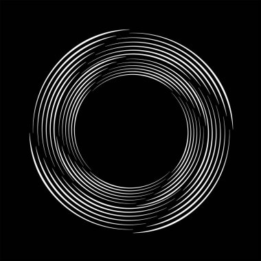  Radial beyaz vektör hız çizgileri yuvarlak formda