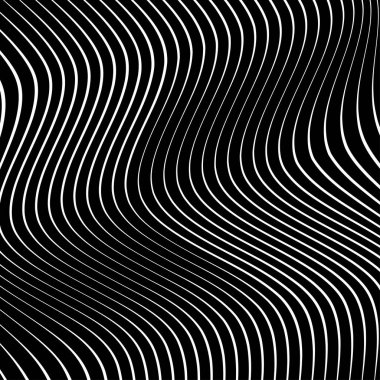 Beyaz eğimli dalgalı çizgili desen. Soyut arkaplan.