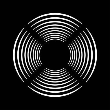  Çember şeklinde beyaz çizgiler