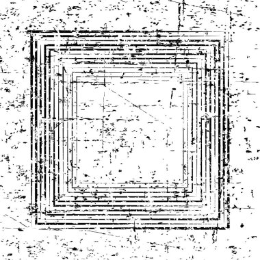 Siyah grunge dikdörtgen çerçeveler, vektör illüstrasyon tasarımı