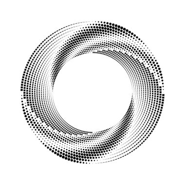 Beyaz arkaplanda siyah yarım ton noktalı çizgiler 