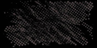 Bozulmuş koyu grunge pankartı, vektör illüstrasyon tasarımı