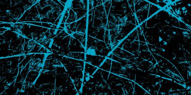 Bozulmuş siyah ve mavi grungy arkaplan, vektör illüstrasyon tasarımı