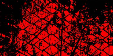 Bozulmuş kırmızı ve siyah grungy arkaplan, vektör illüstrasyon tasarımı